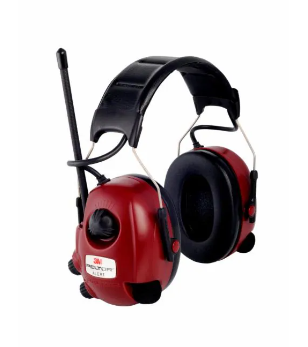 Red 3M Peltor Alert M2RX7A2-01 FM-Radio Level Dependent Headset Headband 