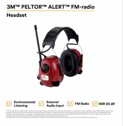3M Peltor Alert M2RX7A2-01 FM-Radio Level Dependent Headset Headband | No Sales Tax