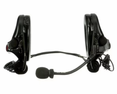 3M PELTOR SwatTac V Headset MT20H682BB-19 SV Neckband, Dual Lead Standard Dynamic Mic NATO Wiring Black