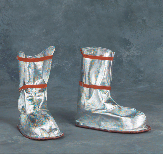 Chicago Protective Apparel 671-AKV Overshoes 19 oz Aluminized Kevlar with 4-ply 35 oz Zetex Plus Sole
