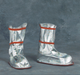 Chicago Protective Apparel 671-AKV Overshoes 19 oz Aluminized Kevlar with 4-ply 35 oz Zetex Plus Sole