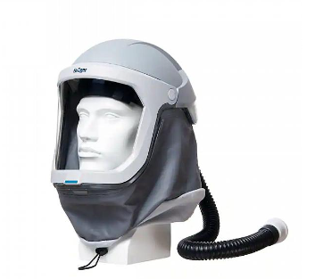 White, gray, black Draeger 3710780 X-plore 8000 Helmet with PC Visor L2Z on white background