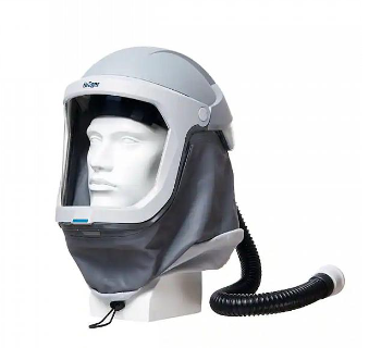 Gray, Black, white Draeger 3710790 X-plore 8000 Helmet with PC Visor L2T2 on white background