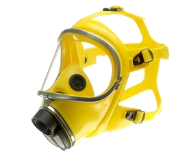 Yellow Draeger 51535 X-Plore 6570 Gas Mask RA-Sl-PC (NIOSH/EN) on white background