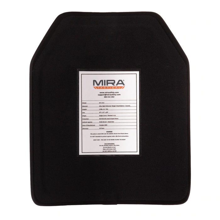 MIRA Safety MT-LVL4 Tactical Level 4 Body Armor Plate | Free Shipping No Sales Tax