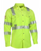 YELLOW National Safety Apparel SHRTVTGVC3 Drifire Premium FR Hi-Vis Vented Shirt Type R Class 3