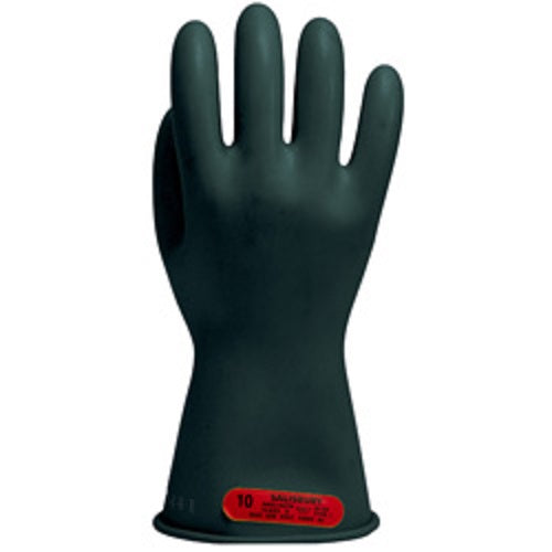 Black Chicago Protective Mehanics Wear LRIG-0-11 Class 0 11" Low Voltage Rubber Insulated Gloves
