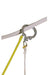 Yellow Honeywell Miller® 475/ Fiberglass 20 Foot Extension Pole and Hook on white background