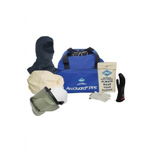 blue, black, white National Safety Apparel Enespro KIT2NCPVB CAT2 ARCFLASH ACCESSORY KIT W/CLASS 0 on white background