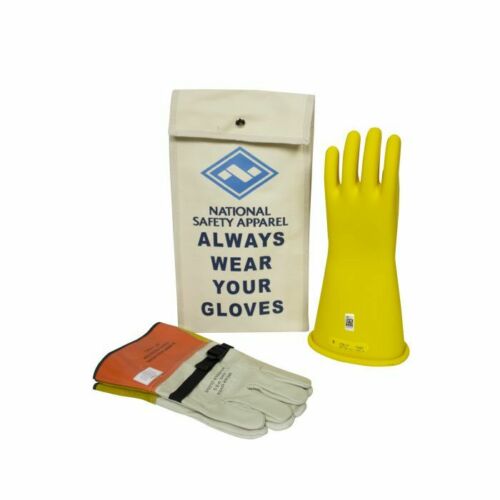 National Safety Apparel Enespro KITGC2 | 14" Class 2 Arcguard Rubber Voltage Glove Kit