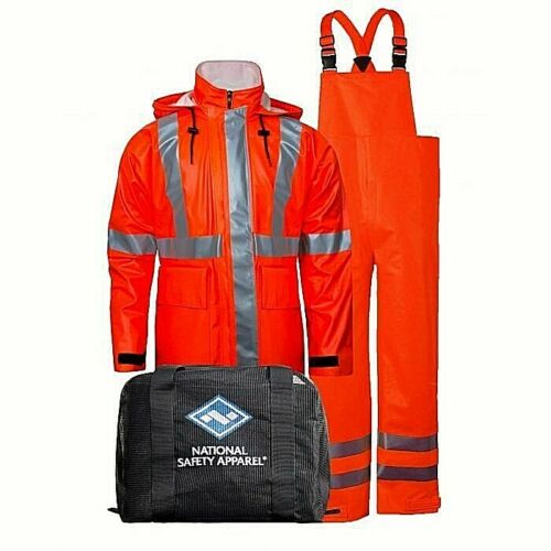 NATIONAL SAFETY APPAREL KITRLC3 ARC H2O FR Rainwear KitType R Class 3