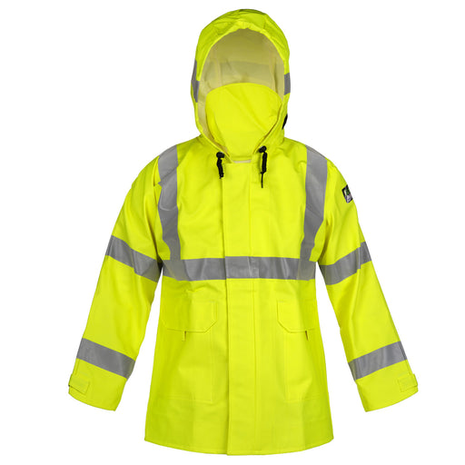 Yellow and silver LAKELAND AJPVC10LY Arc X® PVC Rain Jacket