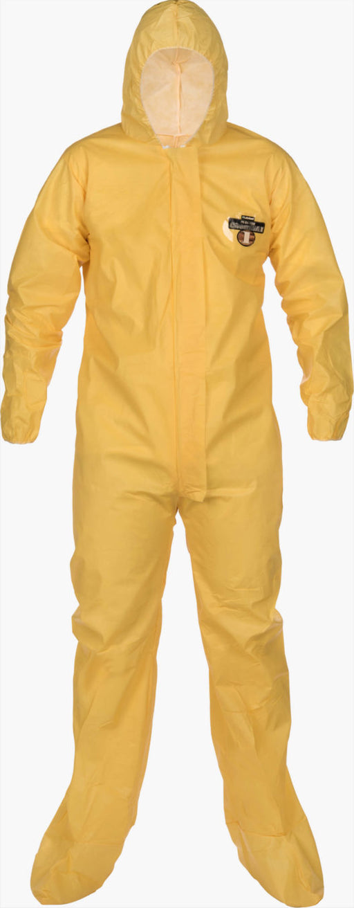 Yellow coverall Lakeland C1S414Y against white background