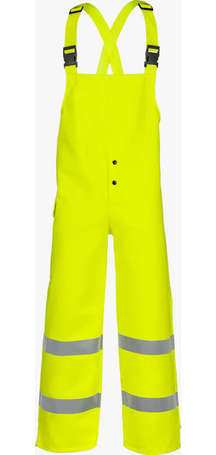 Yellow and silver Lakeland ABPU10 Arc X Polyurethane A/F Bib Style Rain Pant
