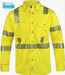 Reflective, yellow Lakeland ISHAT29RT High Performance Flame Resistant Shirt on white background