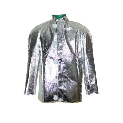 Silver NSA extreme heat jacket NXJH5 against white background.