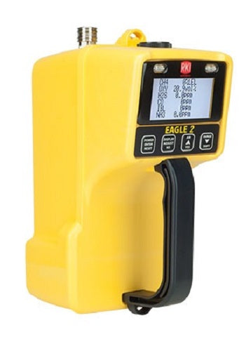 RKI Instruments Eagle 2 Three Gas Monitor 723-064 CH4 (100% LEL/100% Volume (IR) AutoRanging H2S / NH3