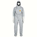 Dupont TF612T Tychem F white coverall against white background
