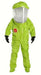 Dupont TK613T lime yellow encapsulated suit against white background