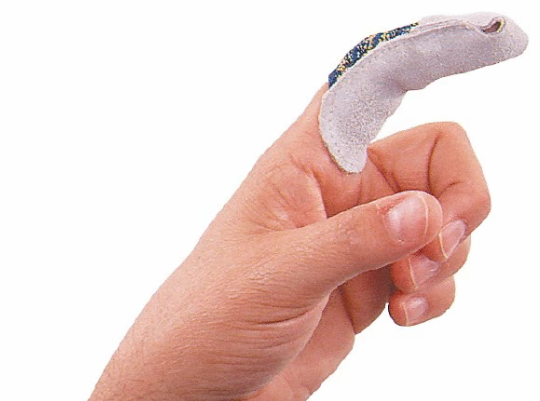 Steel Grip 15922 M Over End Finger Guard Leather Medium