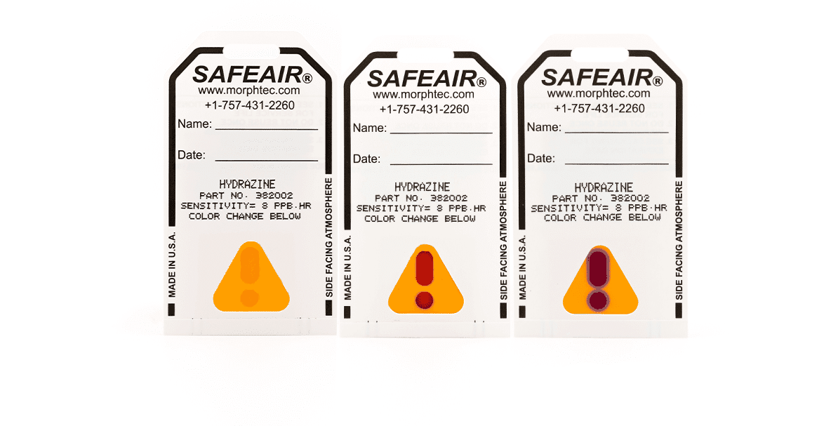Morphix Technologies 382002-50 SafeAir Hydrazine Badge 50/bx