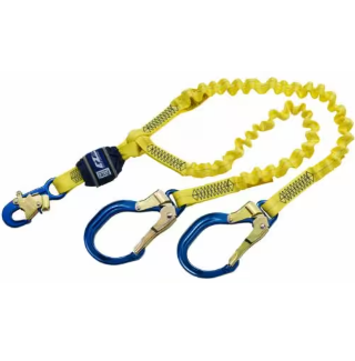 Yellow, black, blue 3M DBI-SALA EZ-Stop 100% Tie-Off Shock Absorbing Lanyard 1246193 Yellow 6 ft