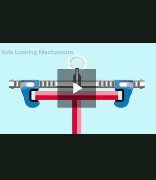 Red, blue, gray 3M DBI-SALA Sliding Beam Anchor 2104715 Large