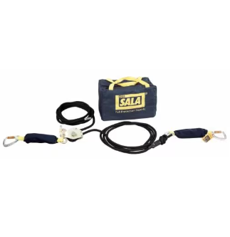 Black 3M DBI-SALA 2200400 Temporary Horizontal Lifeline System For Vacuum Anchor System Kernmantle Rope 40 ft
