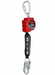 Red, black, silver 3M Protecta Self-Retracting Lifeline with Carabiner 3100513 Web Steel Snap Hook 11ft