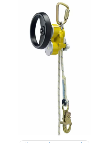 Black, yellow, gold 3M DBI-SALA 3327400 Rollgliss R550 Rescue and Descent Device Kit with Rescue Wheel | 3/8 in Nylon Kernmantle Rope 400 ft