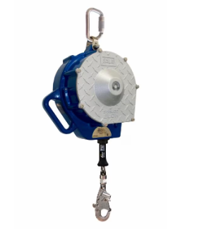 Blue and silver 3M DBI-SALA 3400169 Sealed-Blok Self-Retracting Lifeline Stainless Steel Cable 85 ft