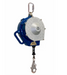 Blue and silver 3M DBI-SALA 3400169 Sealed-Blok Self-Retracting Lifeline Stainless Steel Cable 85 ft