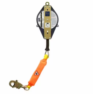 Orange, black, gold 3M DBI-SALA 3504422 Ultra-Lok Leading Edge Self-Retracting Lifeline Galvanized Cable 15 ft
