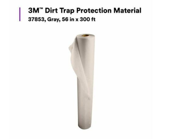 3M Dirt Trap Protection Material 37853 Gray 56 in x 300 ft 1 Roll per Case | No Tax