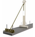 Gold and tan 3M DBI-SALA 7400214 SecuraSpan Rebar/Shear Stud HLL Tie-Back Base with Chain