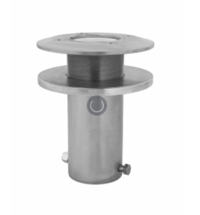 Silver gray 3M DBI-SALA 8515834 Confined Space Permanent Deck Mount Sleeve Davit Mast Base Stainless Steel