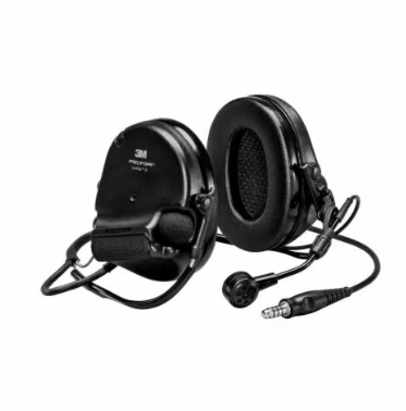 3M Peltor MT20H682BB-47N SVS SwatTac VI NIB Headset, Single DL Black Backband on white background