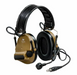 Coyote brown 3M Peltor MT20H682FB-47N CYS ComTac VI Tactical Headset on white background