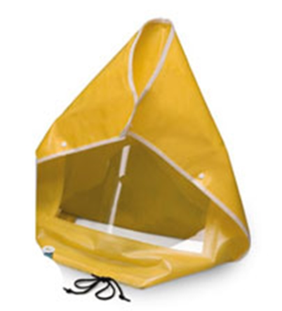 Yellow Draeger 4055650 Hood For Bitrex Fit Test Kit on white background