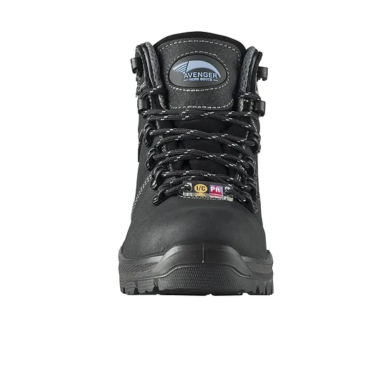 Avenger A7450 Women's Foundation Black Composite Toe Waterproof Work Boot