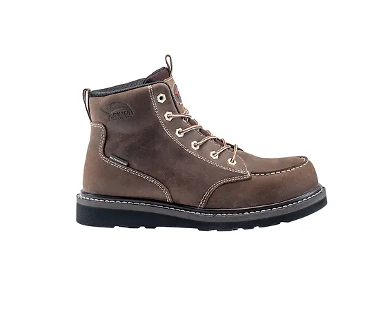 Avenger Surewerx A7509 Men’s Wedge Brown Carbon Toe Waterproof Work Boots No Sales Tax