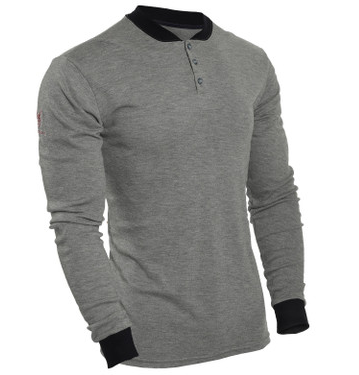National Safety Apparel C541NGEBSLS 6oz TECGEN FR Long Sleeve Grey 