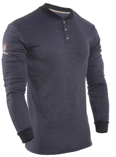 National Safety Apparel C541NRBBSLS DRIFIRE TECGEN FR Lng Sleeve Henley