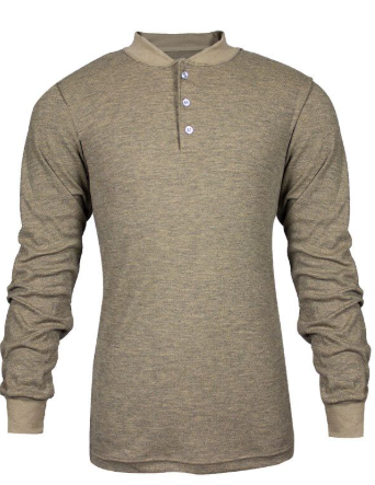NSA C541NTNBSLS DRIFIRE TECGEN FR Long Sleeve Henley