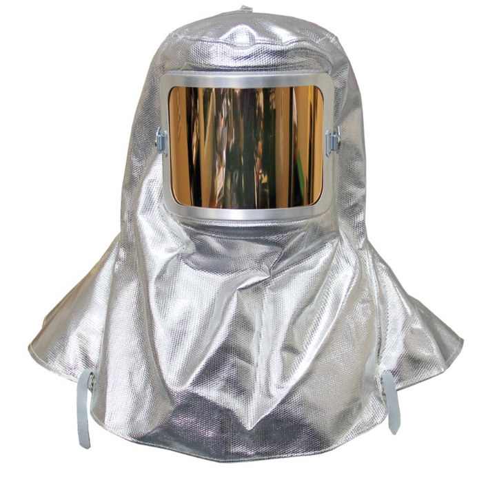 Chicago Protective Mechanix Wear 0647-AR Hood Aluminized 15 oz. Rayon 7” X 11” Window