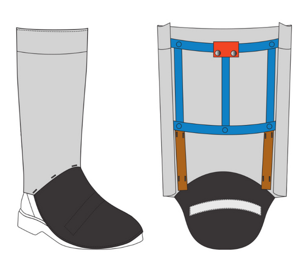 Chicago Protective Apparel 333-AKV Replaceable Cover Leggings 19 oz Aluminized Para Aramid