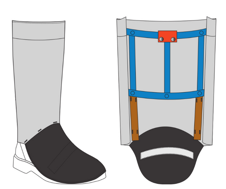 Chicago Protective Apparel 333-AKV Replaceable Cover Leggings 19 oz Aluminized Para Aramid