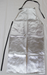 silver Chicago Protective Apparel 548-ACK Aluminized 48 Inch 19 oz Carbon Kevlar Bib Apron