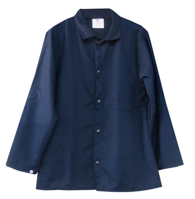 Blue Chicago Protective Apparel 600-MP10N Marlan 10 oz Jacket Navy Color