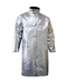 Silver Chicago Protective Apparel 601-A3D Aluminized 40" Jacket on white background